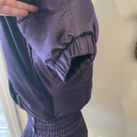 NILS Vintage Iridescent Metallic Purple Cropped Ski Jacket - Picture 13 of 16